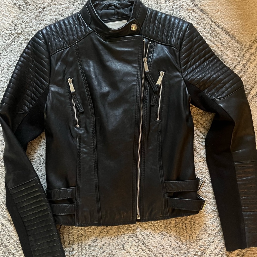 BCBGeneration Black Leather Jacket